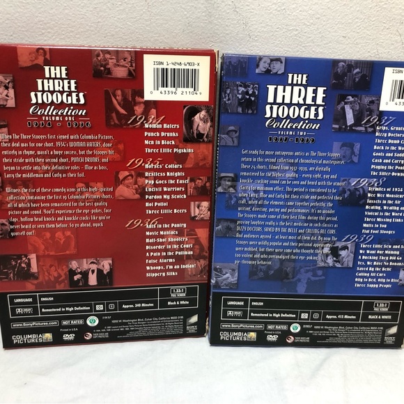 The Three Stooges Volume 1 & 2 DVD Collections 1934-1939 - Picture 3 of 15